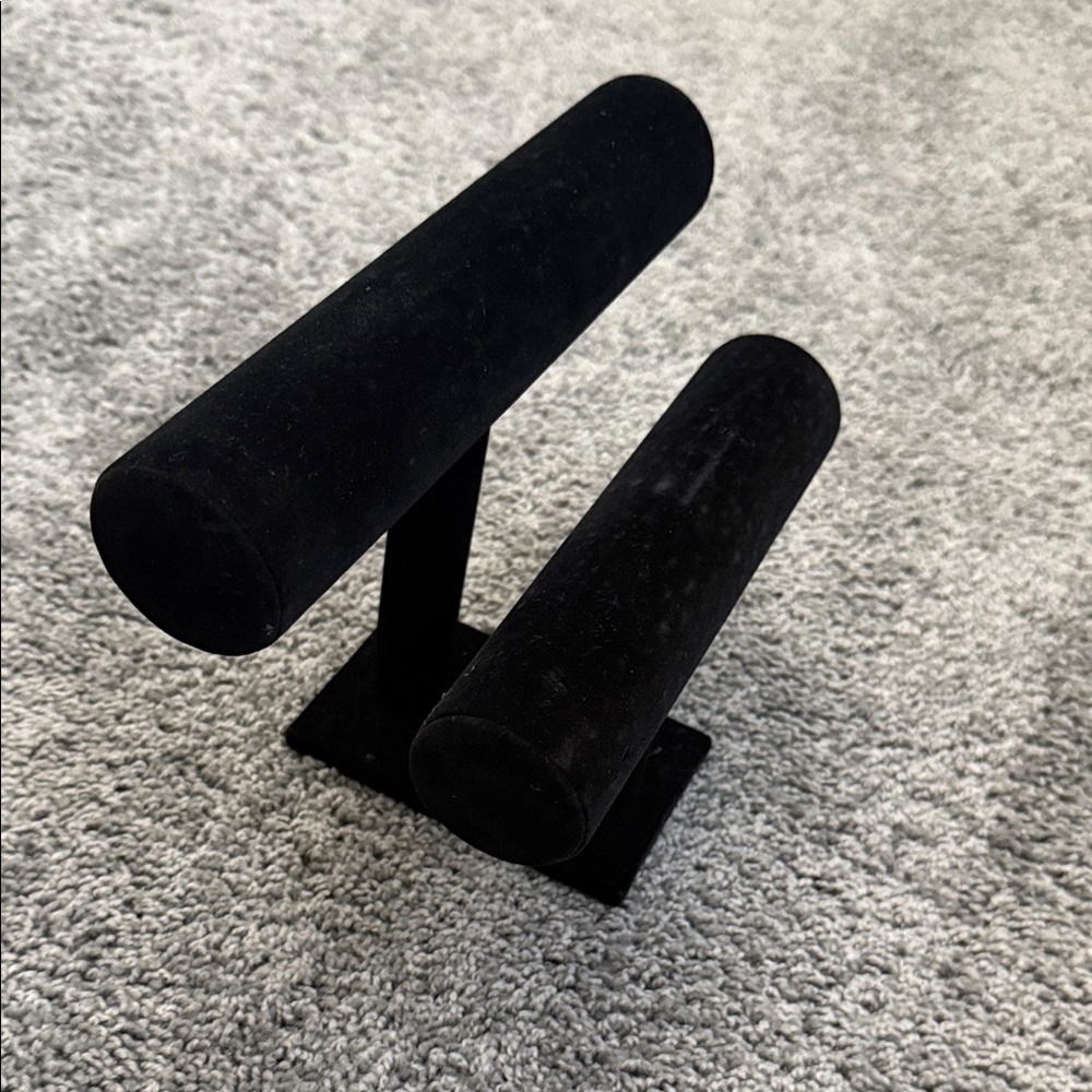 Black Velvet Jewelry Display Stand - Picture 3 of 6